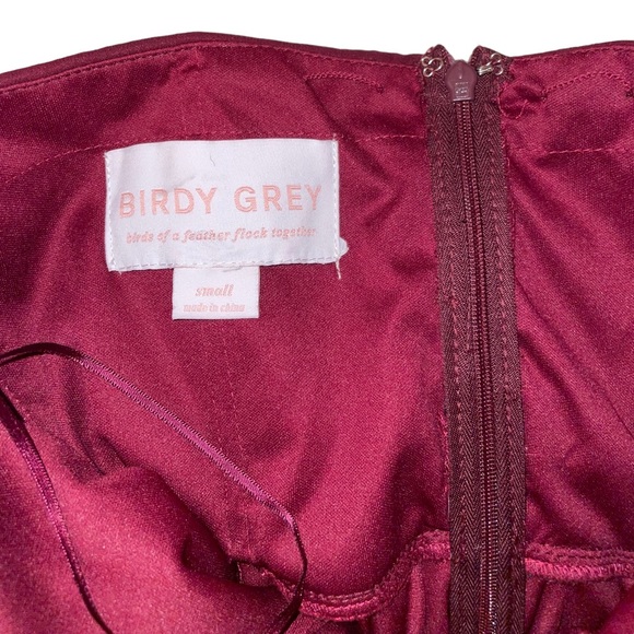 NWOT Birdy Grey Grace Convertible Dress in Chiffon Cabernet - Picture 8 of 14